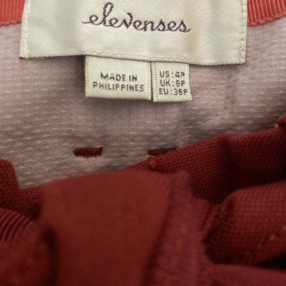 Anthropologie Elevenses Wide Leg Tie Pant - Picture 3 of 5